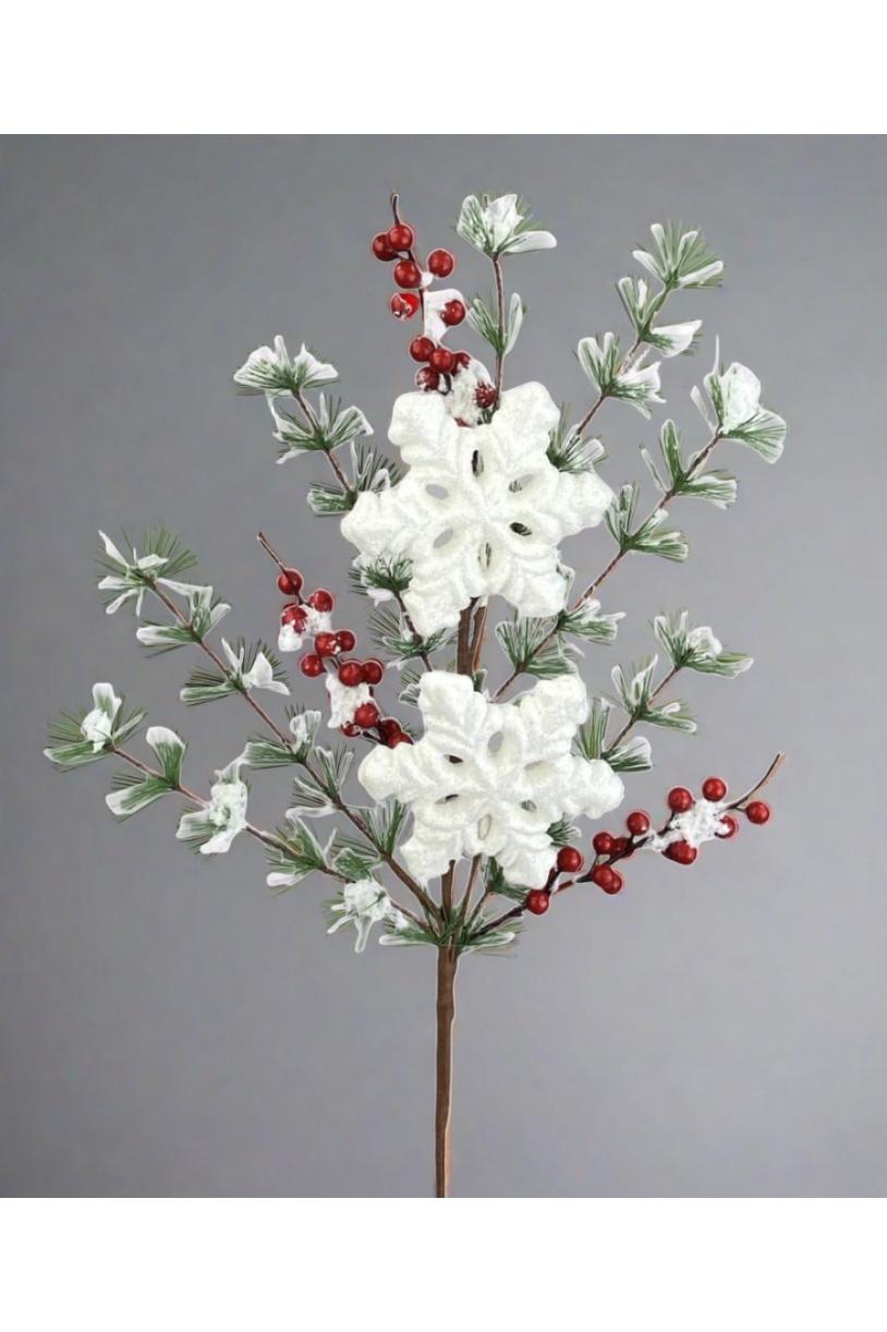 Shop For 30" Snowflake Berry Spray 85814WT