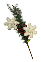 Shop For 30" Snowflake Berry Spray 85814WT