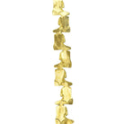Gold metallic vinyl cowboy boot streamer for garter crafts