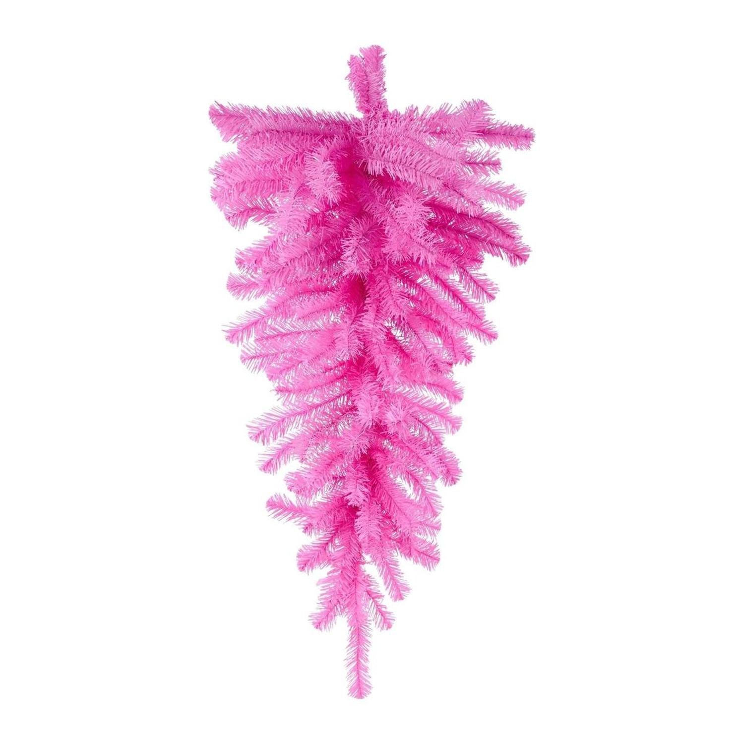 36" Teardrop Swag, 90 Tips: Pink