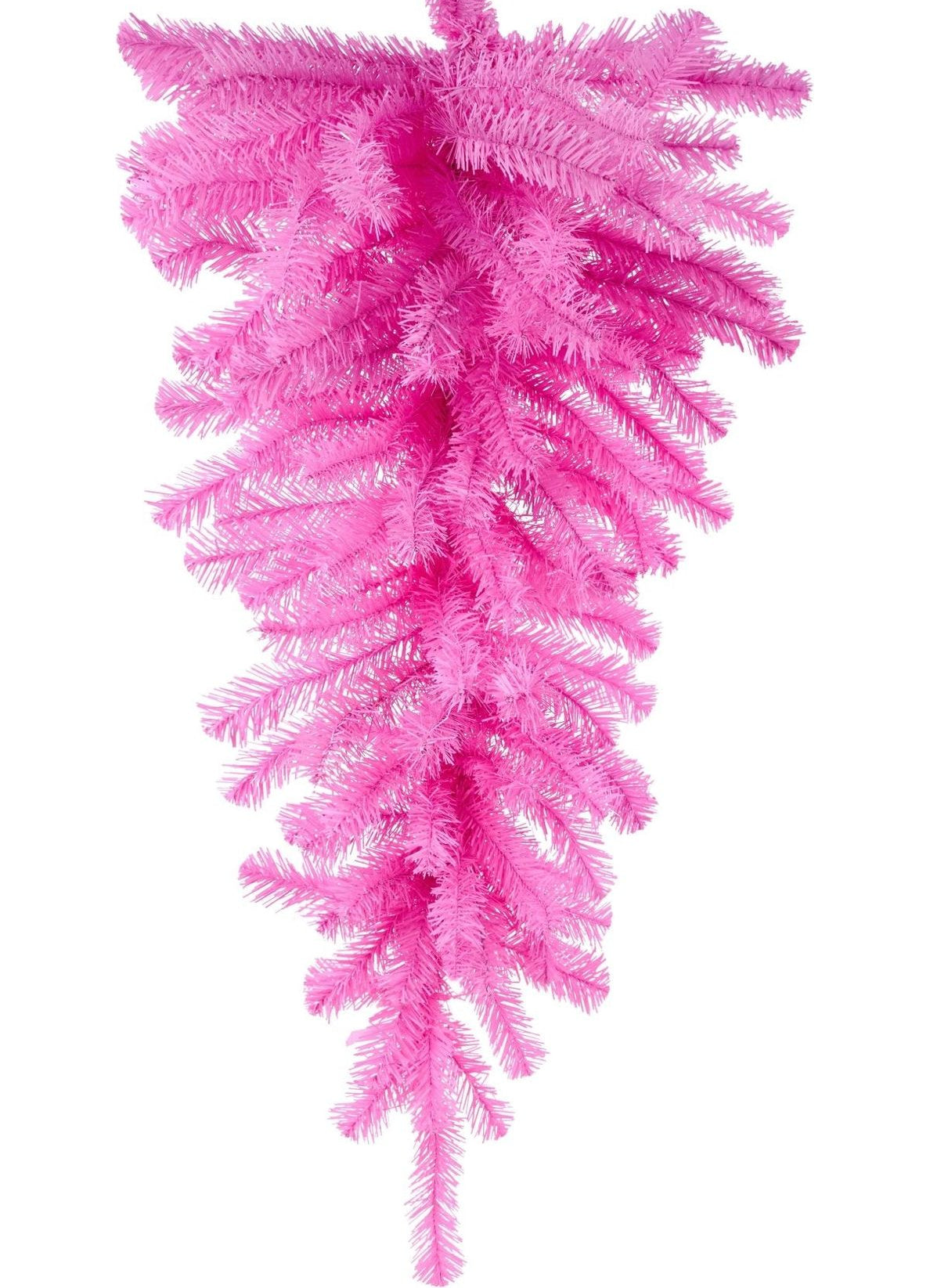 36" Teardrop Swag, 90 Tips: Pink - Michelle's aDOORable Creations - Work Wreath Form