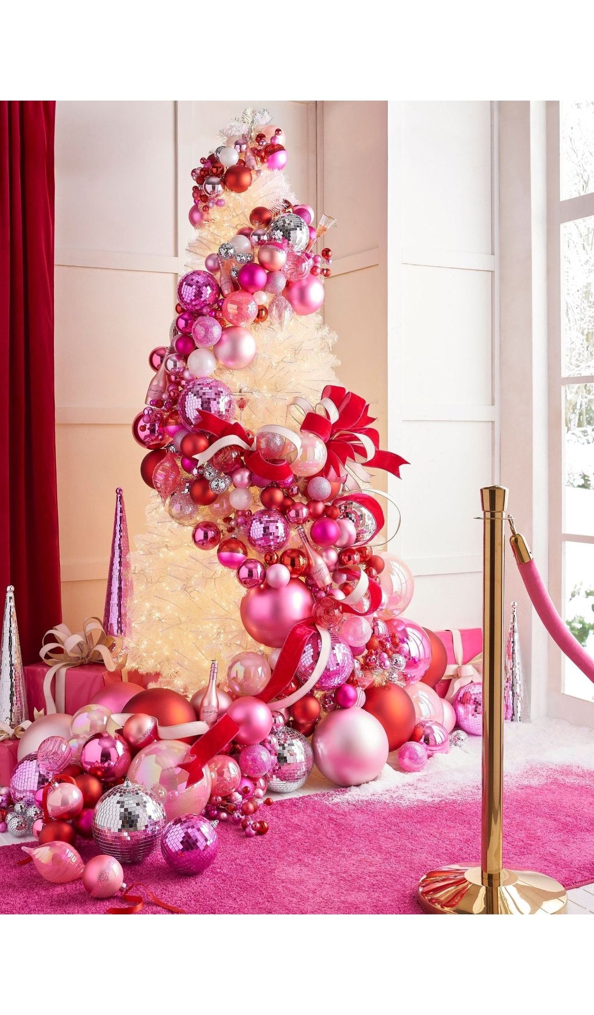 4' Pink Ball Garland - Michelle's aDOORable Creations - Garland