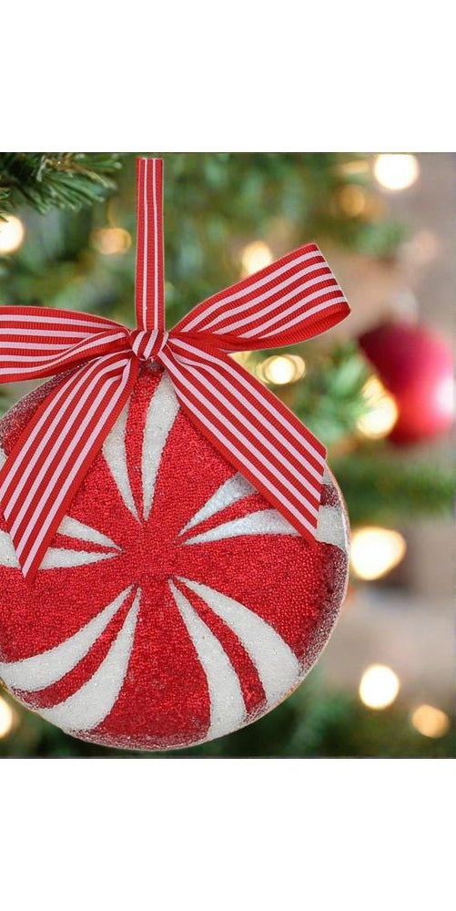 5.5" Peppermint Ornament - Michelle's aDOORable Creations - Holiday Ornaments