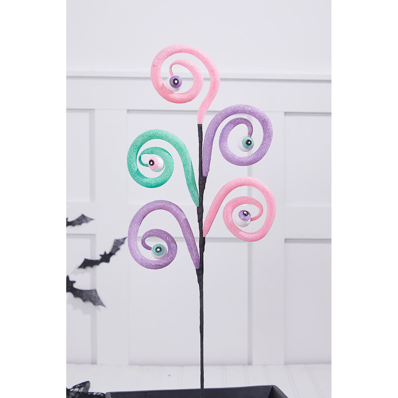 Shop For 28" Eyeballs Spiral Curly Spray: Pink, Purple, Mint at Michelle's aDOORable Creations