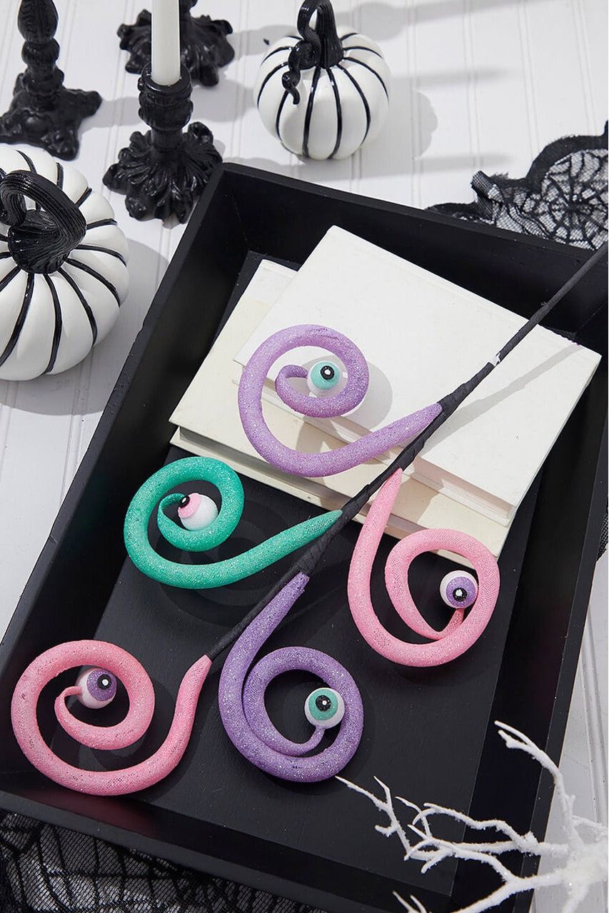 Shop For 28" Eyeballs Spiral Curly Spray: Pink, Purple, Mint at Michelle's aDOORable Creations