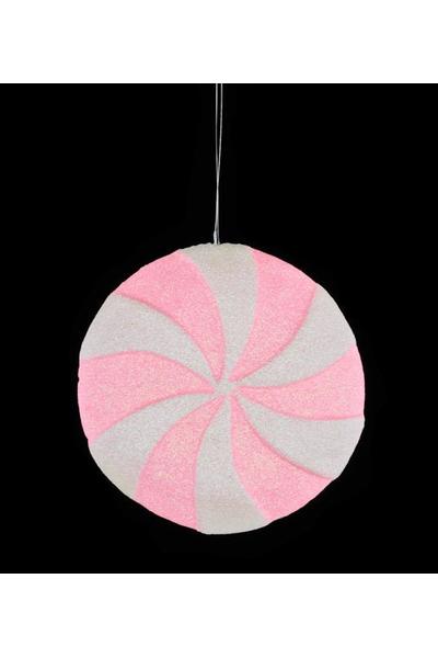 Shop For 6" Glitter Peppermint Candy Ornament: Pink XC1154HC