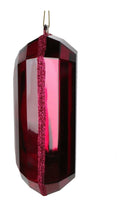 Shop For 8" Acrylic Rectangle Jewel Ornament: Burgundy at Michelle's aDOORable Creations