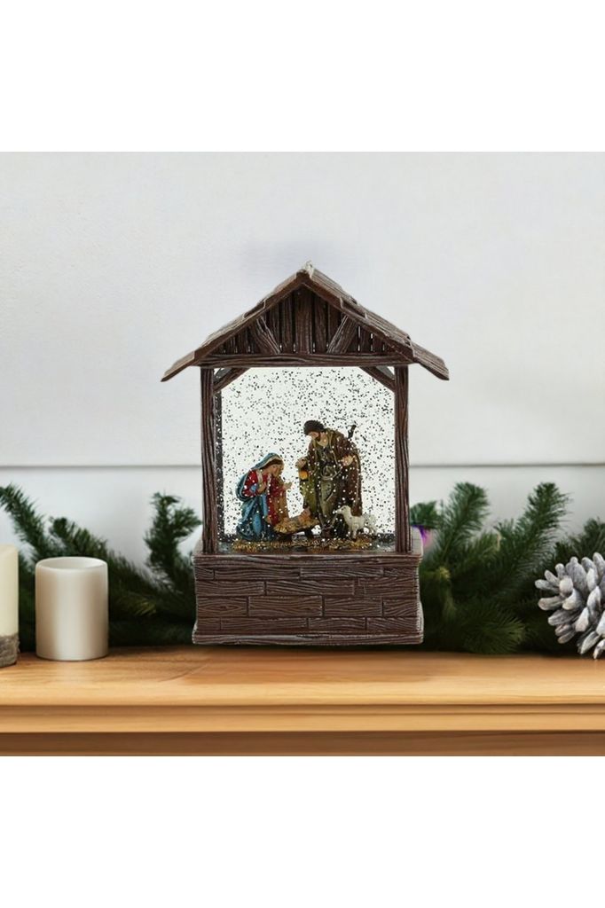 8.25" Nativity Scene Water Lantern - Michelle's aDOORable Creations - Water Lantern