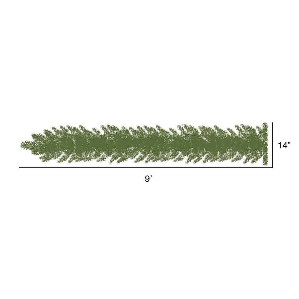 Shop For 9' Black Fir Artificial Christmas Garland, Unlit at Michelle's aDOORable Creations