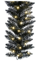 Shop For 9' Black Fir Artificial Christmas Garland, Warm White LED Lights K161815LED