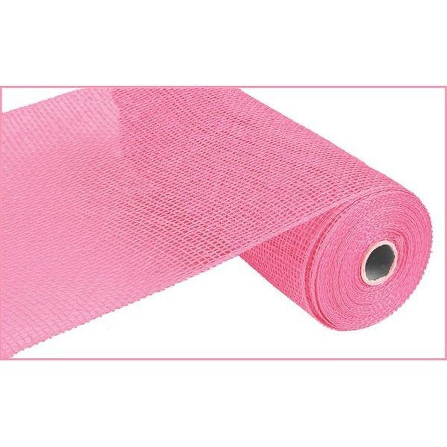 10" Poly Burlap Mesh Ribbon: Pink