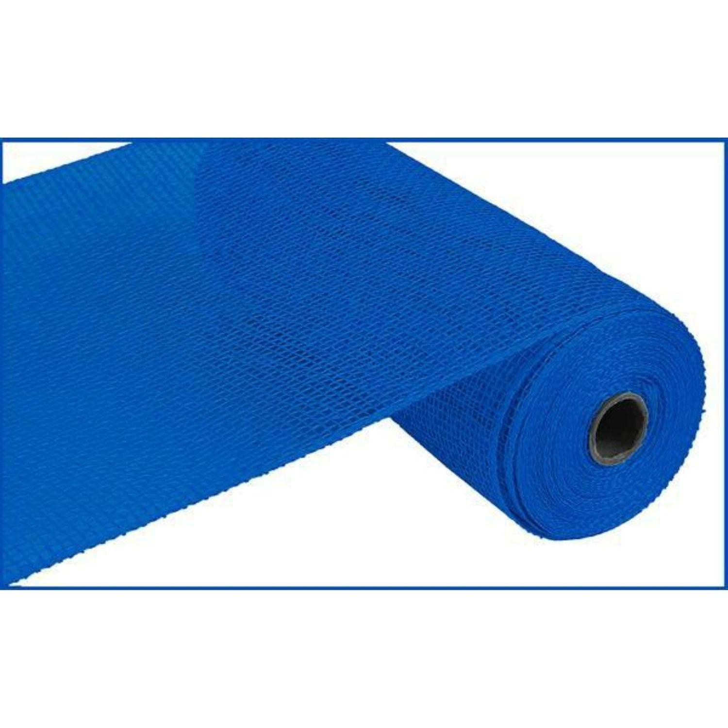 10" Poly Burlap Mesh Ribbon: Royal Blue