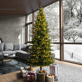 Vickerman 7.5' Balsam Spruce Artificial Christmas Tree, LED
