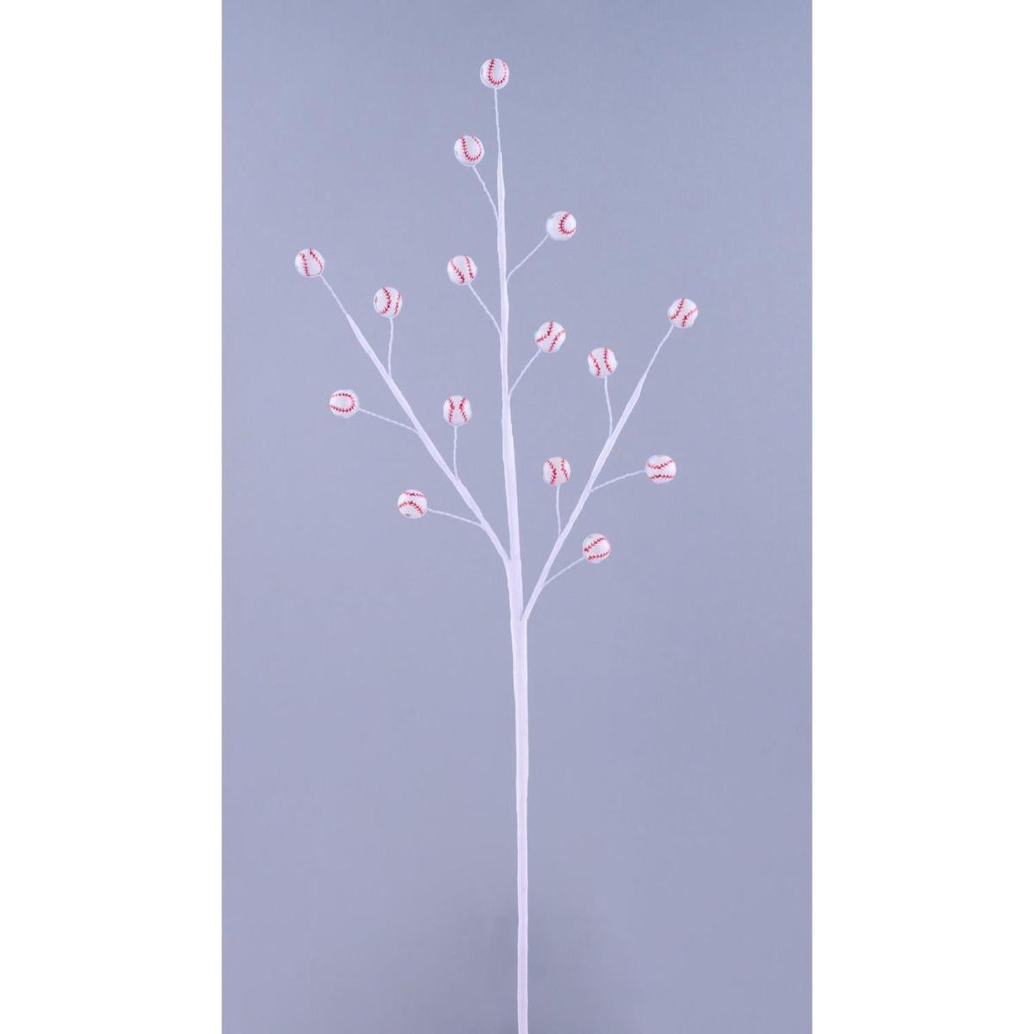 23" Wood Bead Sports Ball Spray: Baseball