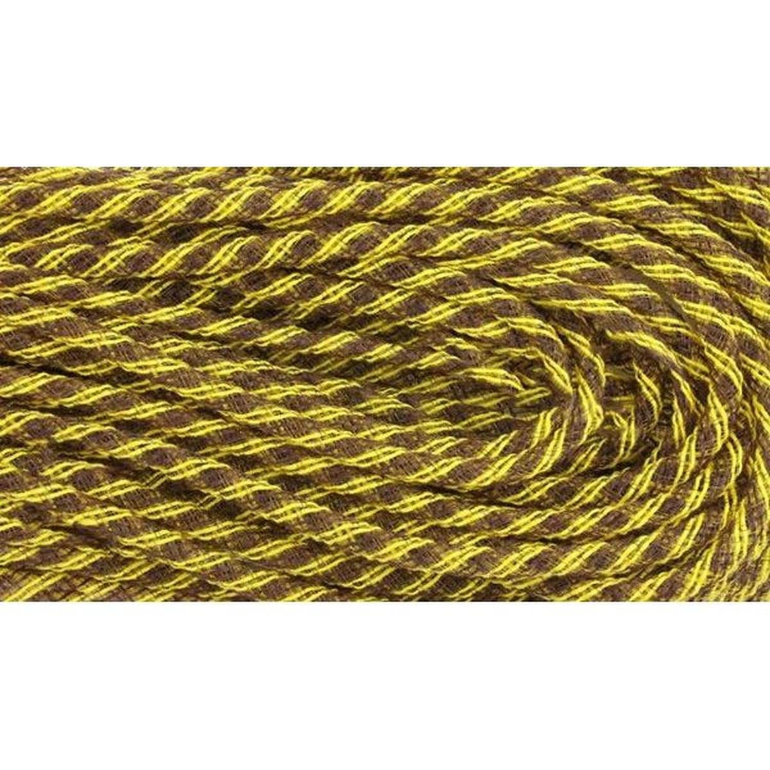 Faux Jute Deco Flex Tubing Ribbon: Yellow/Chocolate (30 Yards)