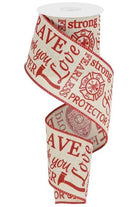 Shop For 2.5" Natural Canvas Firefighter Support Ribbon (10 Yards) at Michelle's aDOORable Creations