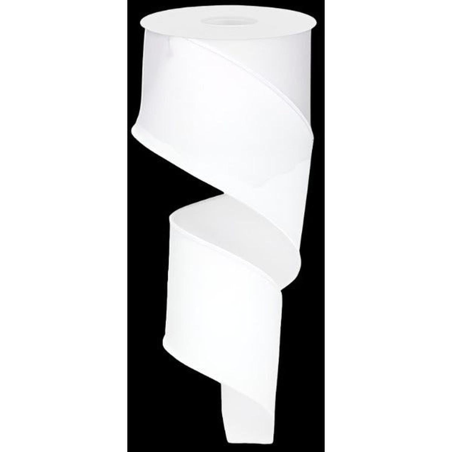 Shop For 2.5" Royal Burlap Ribbon: White (10 Yards) at Michelle's aDOORable Creations