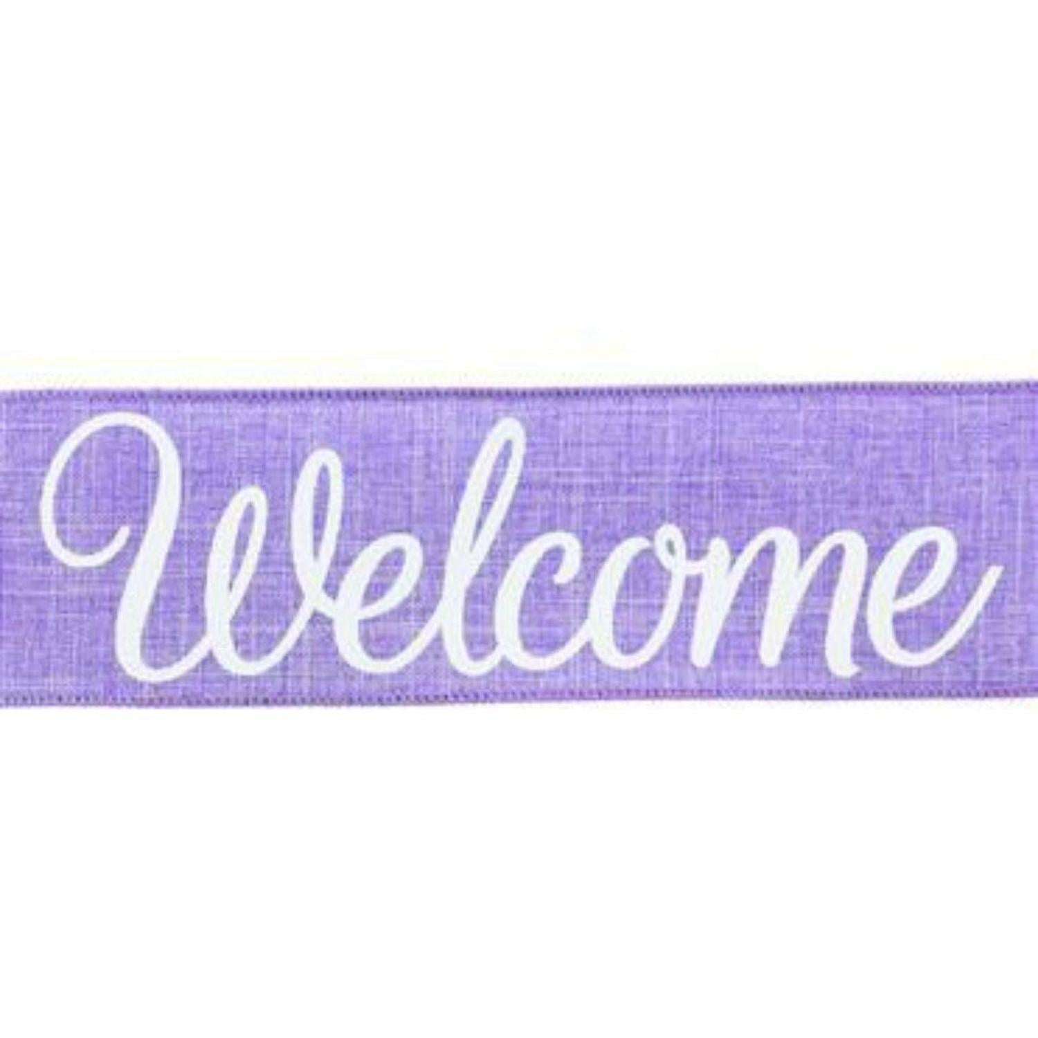 2.5" Welcome Royal Ribbon: Lavender (10 Yards)