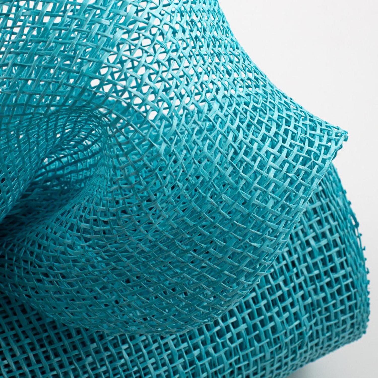 10" Poly Burlap Mesh Ribbon: Turquoise Blue