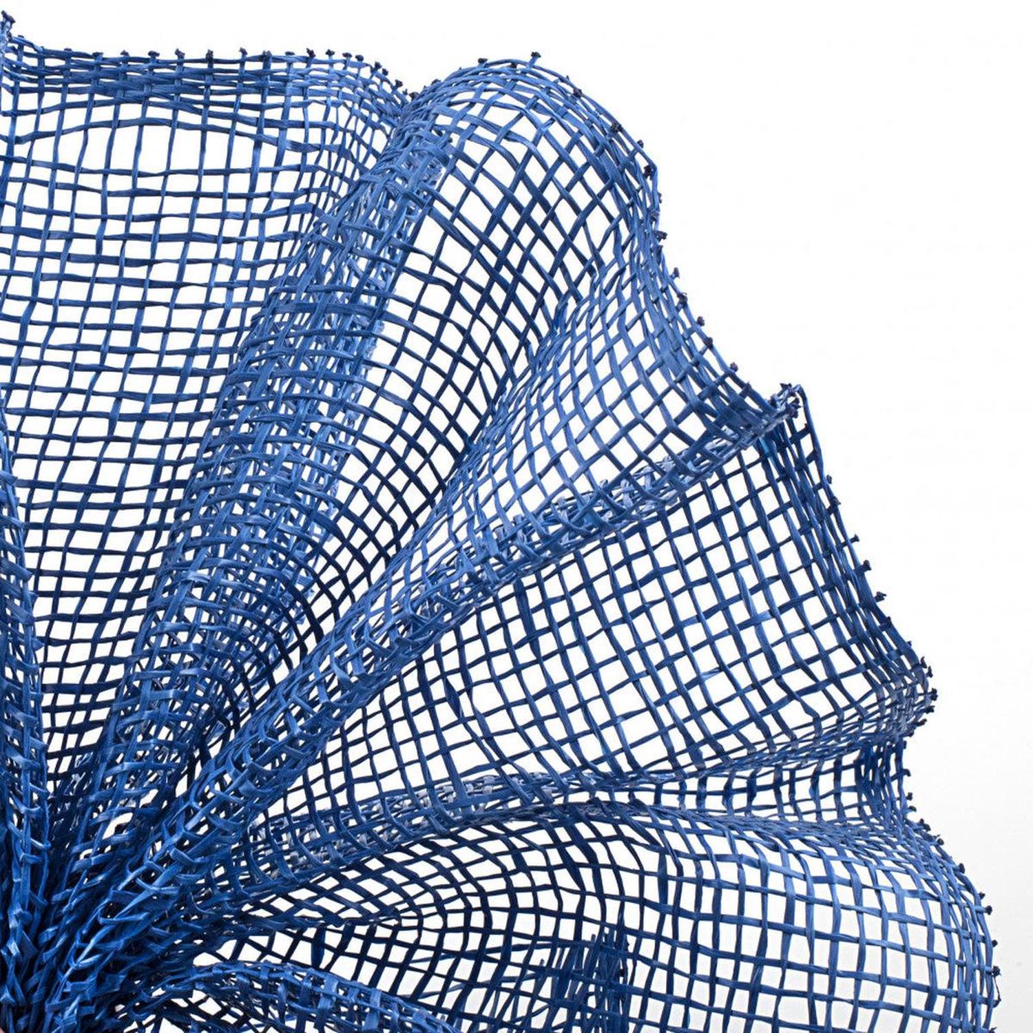 10" Poly Burlap Mesh Ribbon: Royal Blue