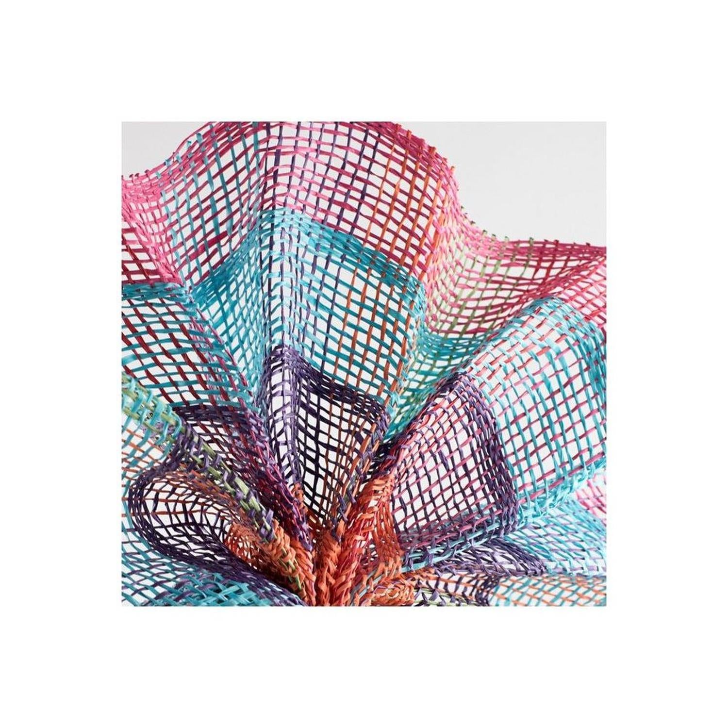 10" Poly Burlap Check Plaid Mesh Ribbon: Fuchsia, Turquoise, Purple, Orange, Green, Red