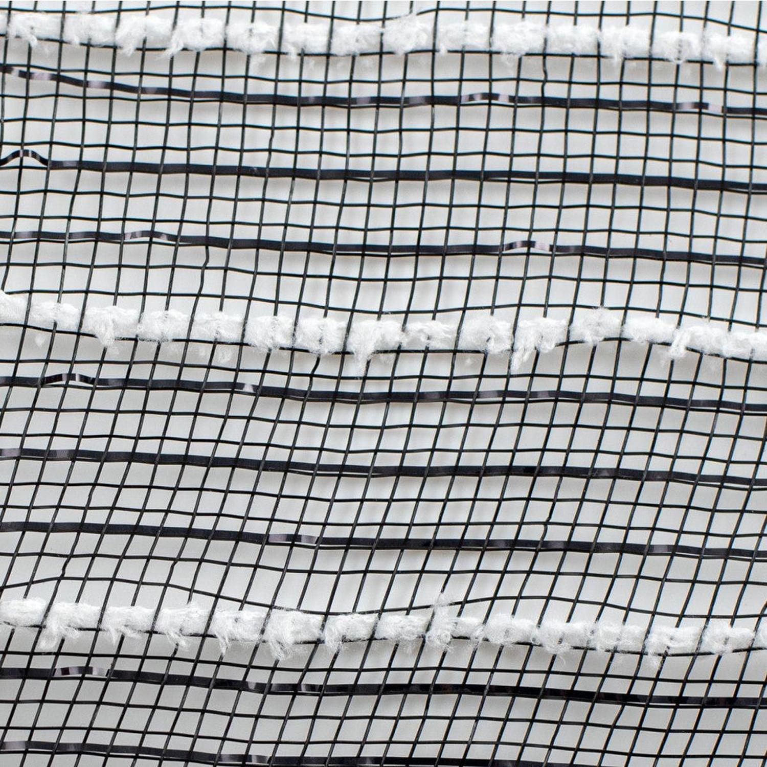 Shop For 10.25" Metallic Cotton Drift Mesh Ribbon: Black (10 Yards) at Michelle's aDOORable Creations