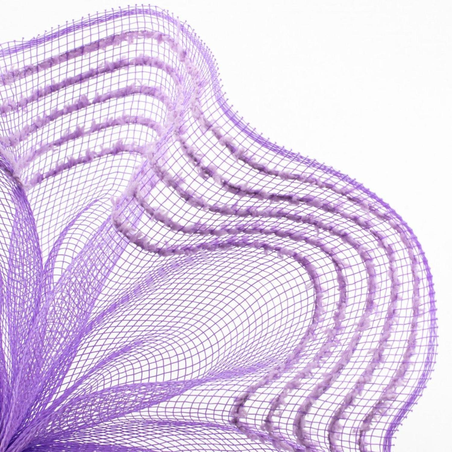 10.5" Drift Wide Border Deco Mesh Ribbon: Lavender (10 Yards)