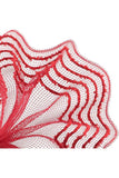 10.25" Drift Border Mesh: Red (10 Yards)