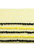 Shop For 10.25" Drift Border Mesh Ribbon: Yellow/Black (10 Yards) at Michelle's aDOORable Creations