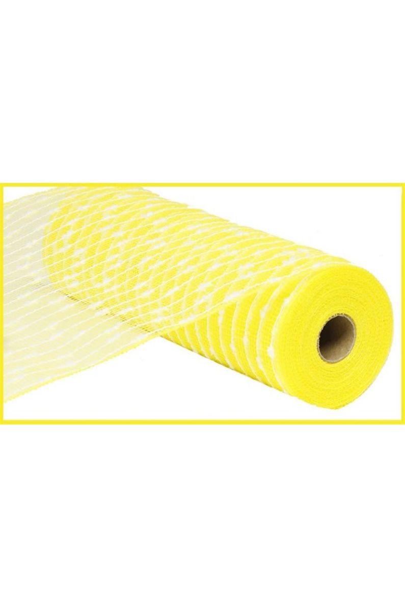 Shop For 10" Yellow Snowdrift Deco Mesh Ribbon (10 Yards) at Michelle's aDOORable Creations