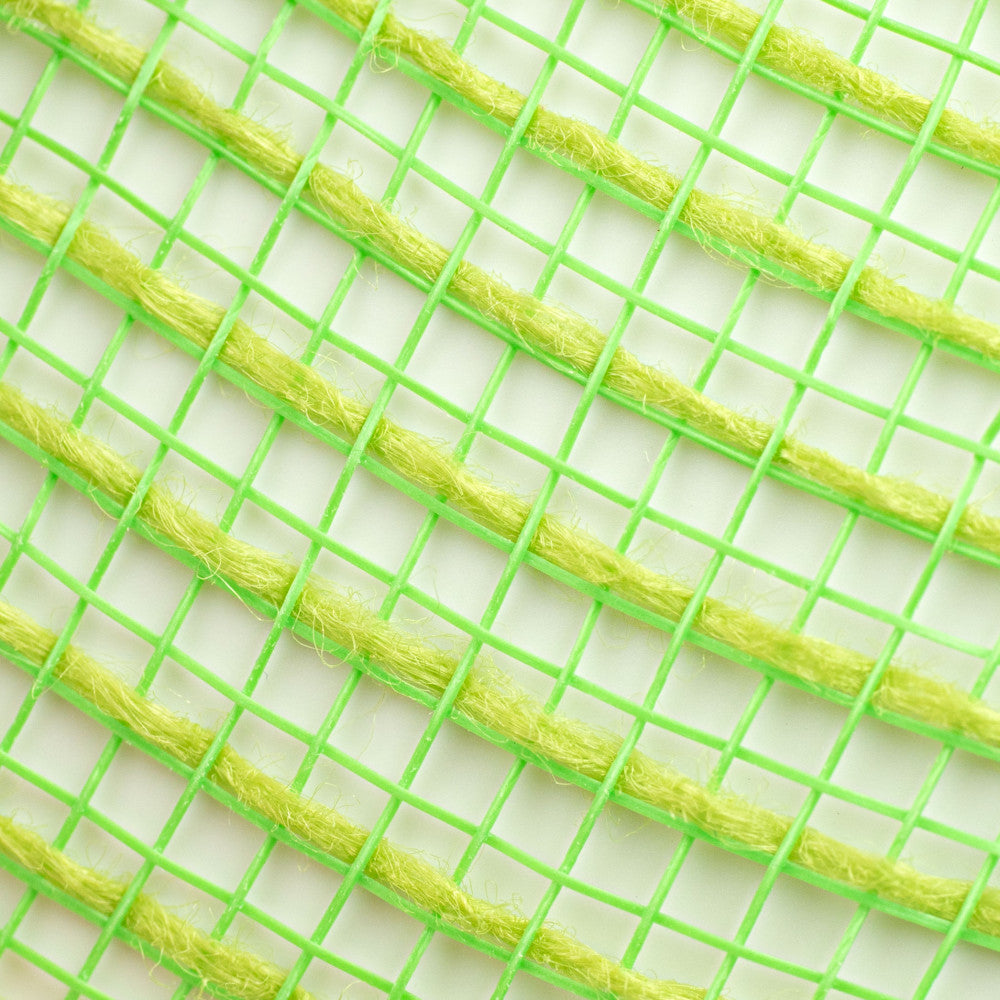 Shop For 10.5" Faux Jute Mesh Ribbon: Fresh Green (10 Yards) at Michelle's aDOORable Creations