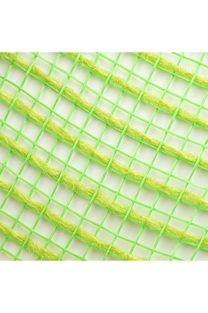 Shop For 10.5" Faux Jute Mesh Ribbon: Fresh Green (10 Yards) at Michelle's aDOORable Creations