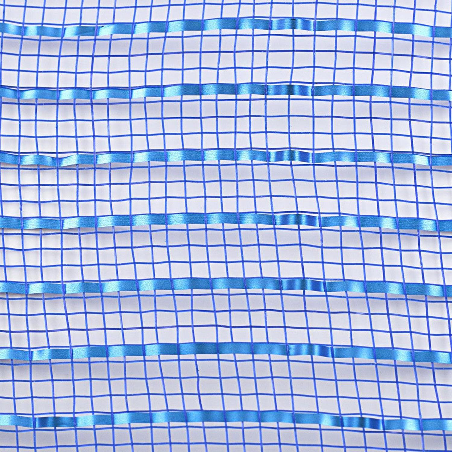 10" Matte Wide Foil Mesh Ribbon: Royal Blue