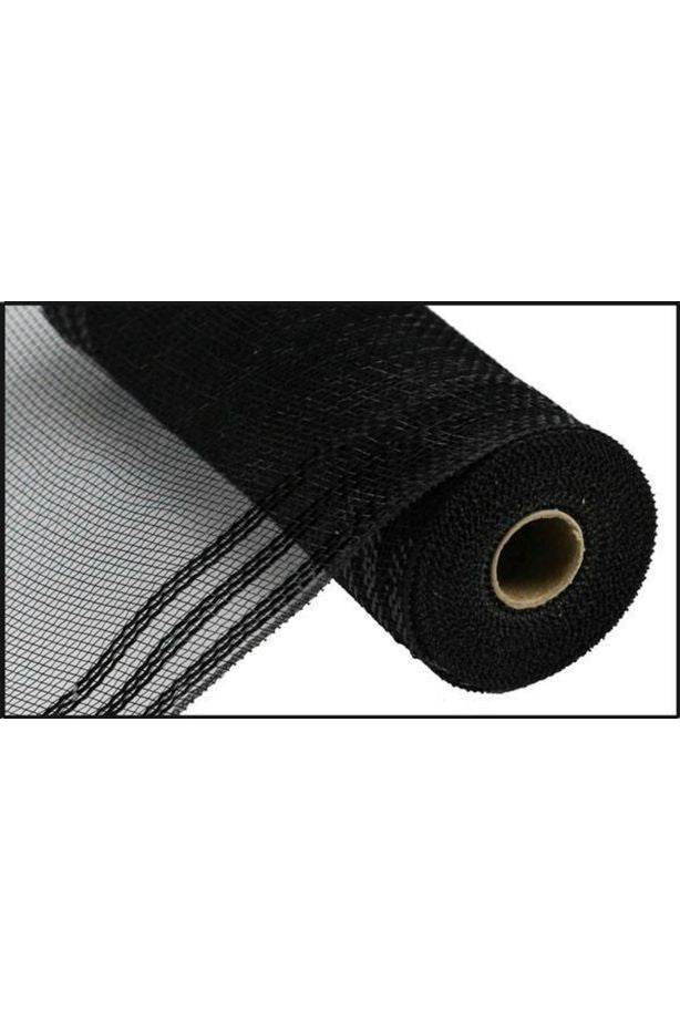 Shop For 10.5" Border Stripe Metallic Mesh: Black (10 Yards) RY850202