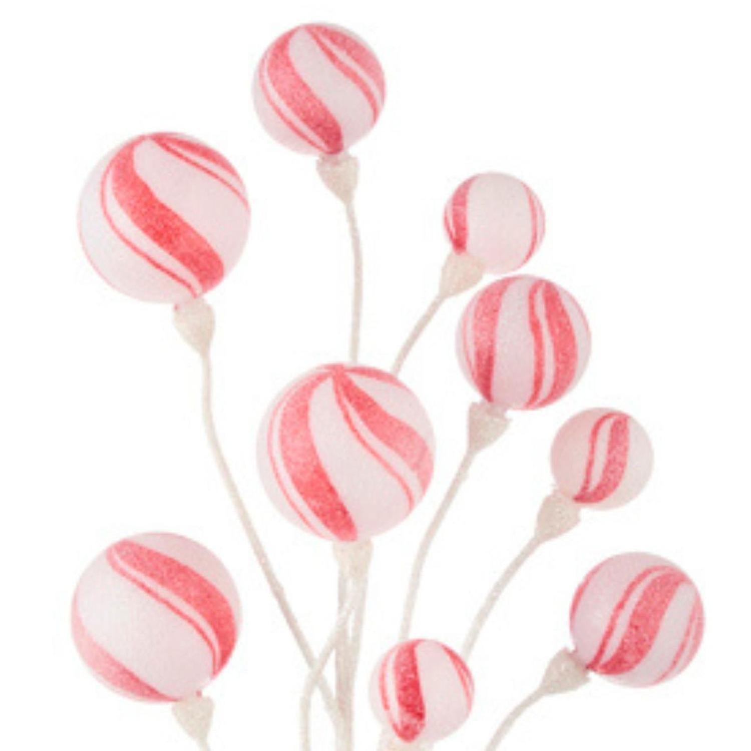 23.5" Peppermint Stripe Ball Spray