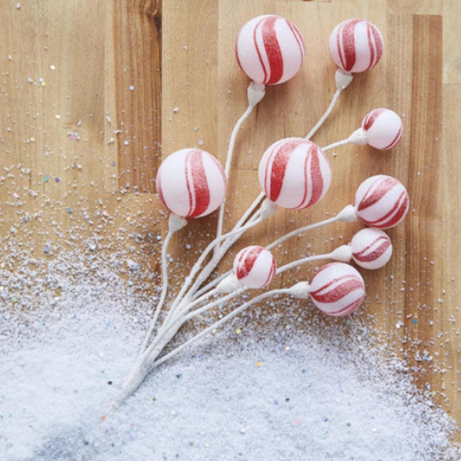 23.5" Peppermint Stripe Ball Spray