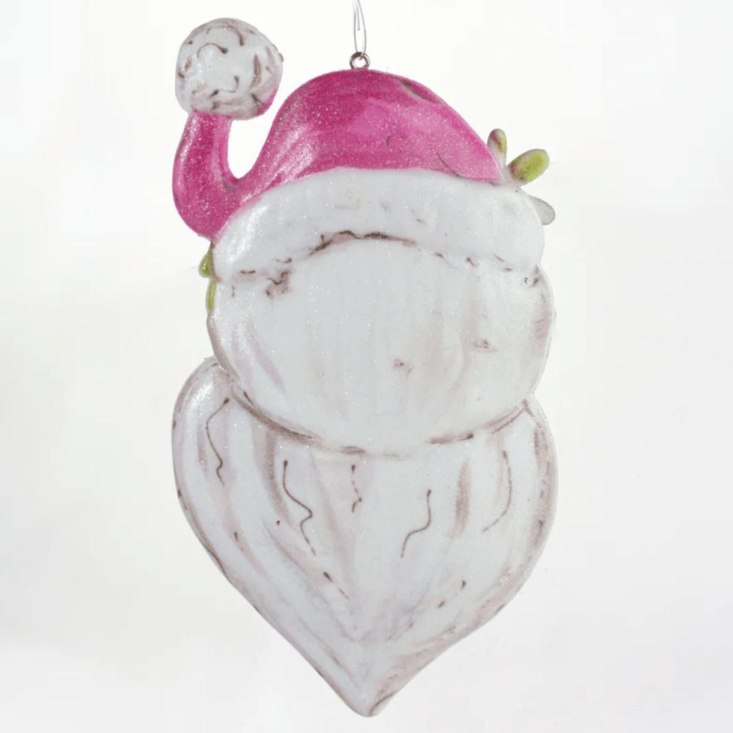 5.5" Pink Santa Ornament