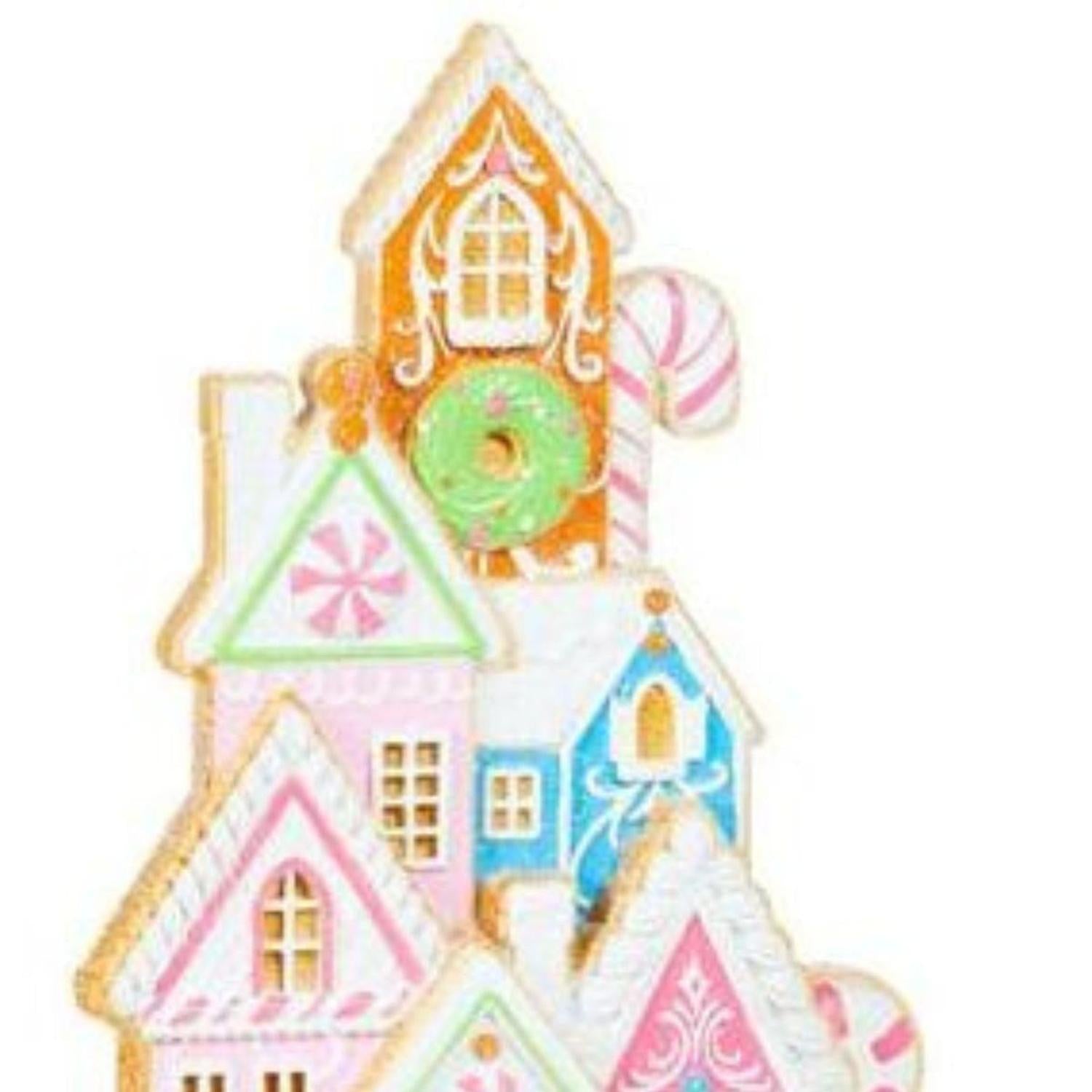 16" Bright Gingerbread House