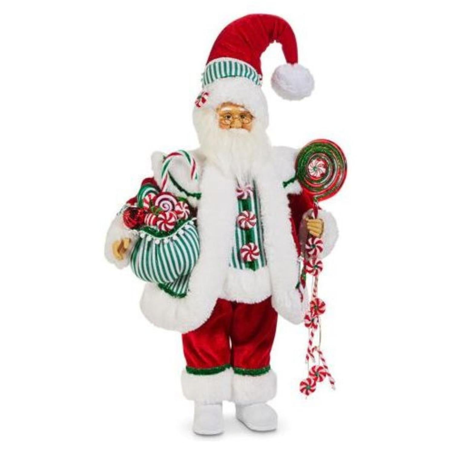 18" Peppermint Santa