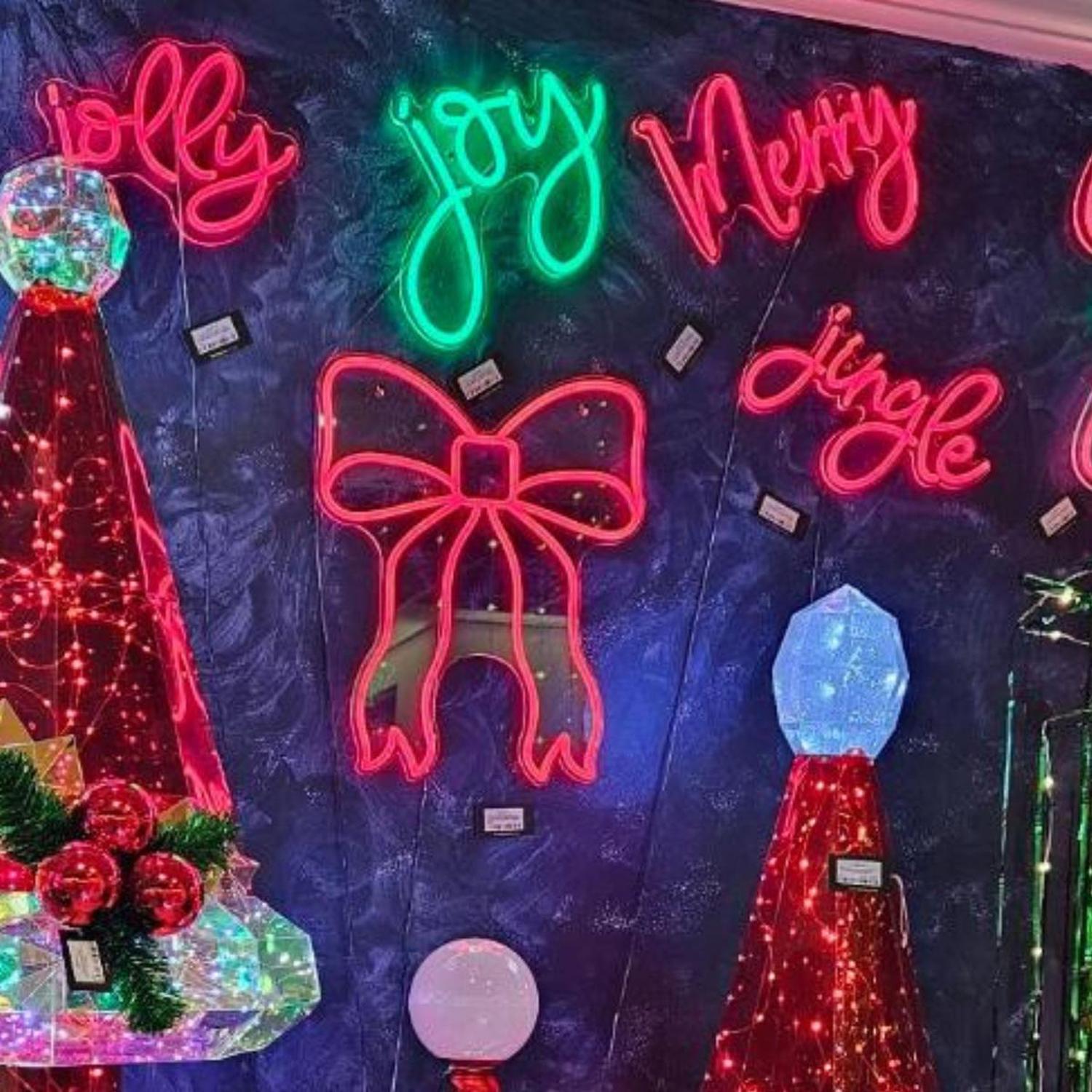 14" Merry Lighted Wall Window Sign