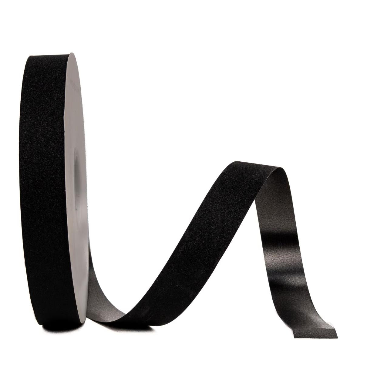 Black diamond dust glitter non-wired ribbon roll for homecoming mums