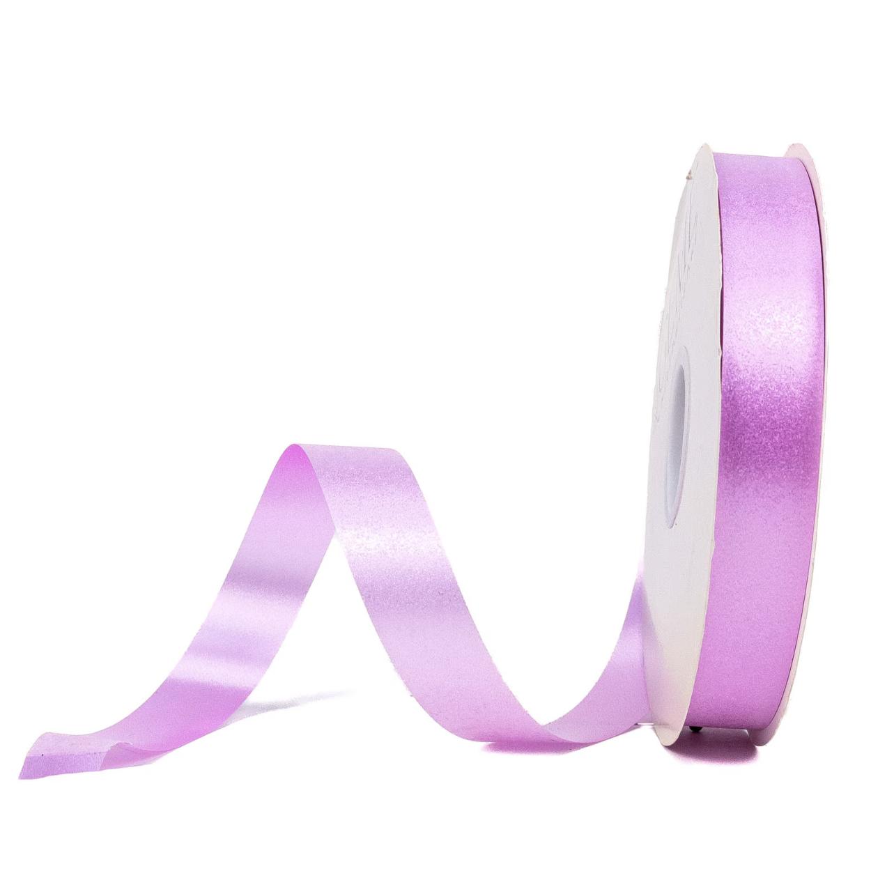 Pink non-wired homecoming mum ribbon roll on white core