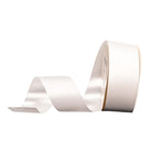 Non-wired white glitter ribbon with shimmering texture