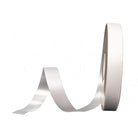 Unspooled white glitter ribbon tail for senior mum craft
