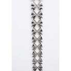 Silver metallic vinyl puffy bow garland streamer for homecoming
