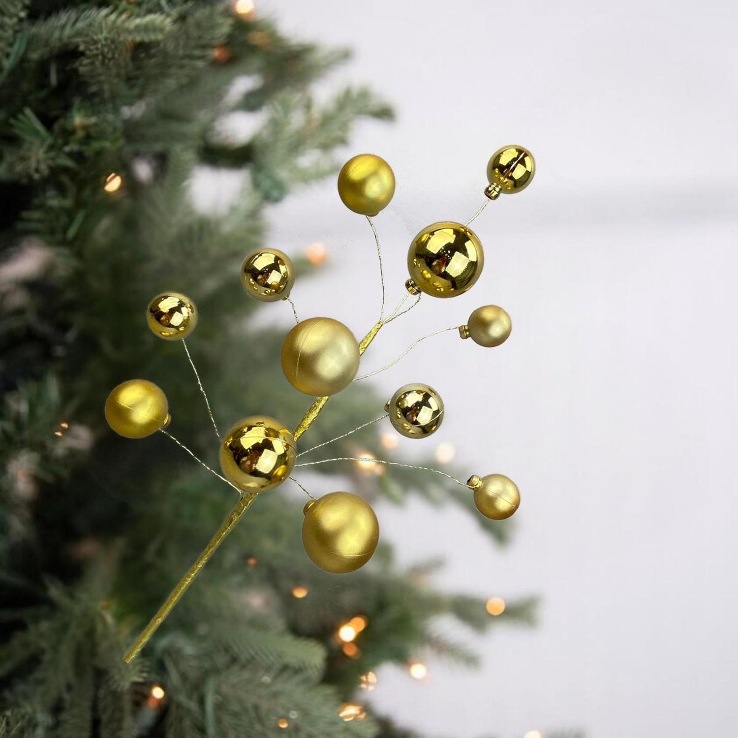 16" Ornament Ball Pick: Gold