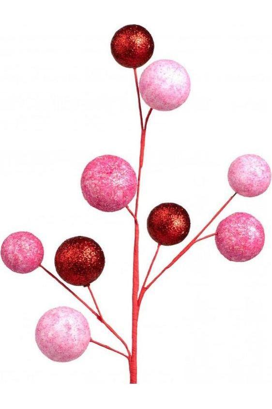 Shop For Glittered Ball Spray: Pink and Red at Michelle's aDOORable Creations