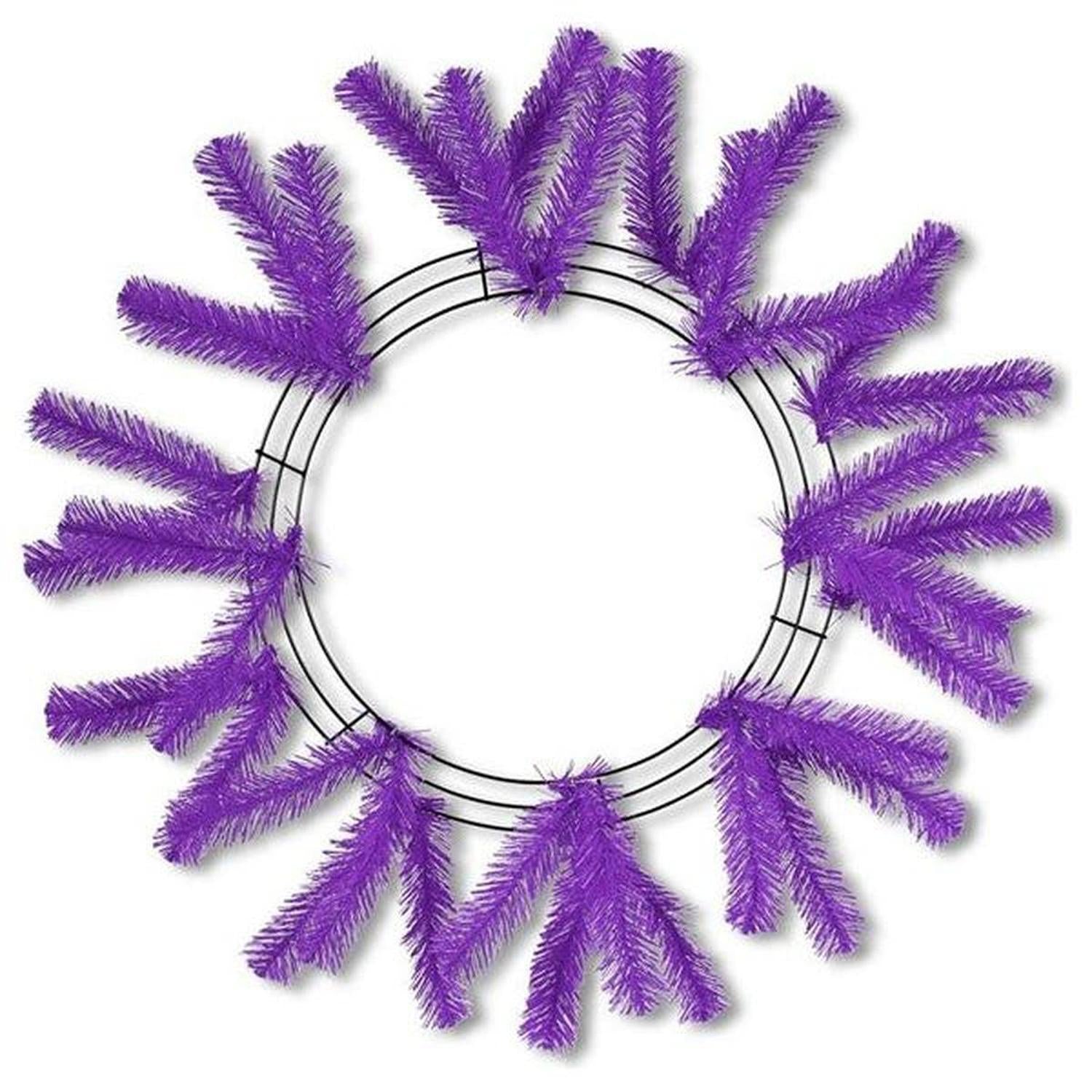 15-24" Work Wreath Form: Purple