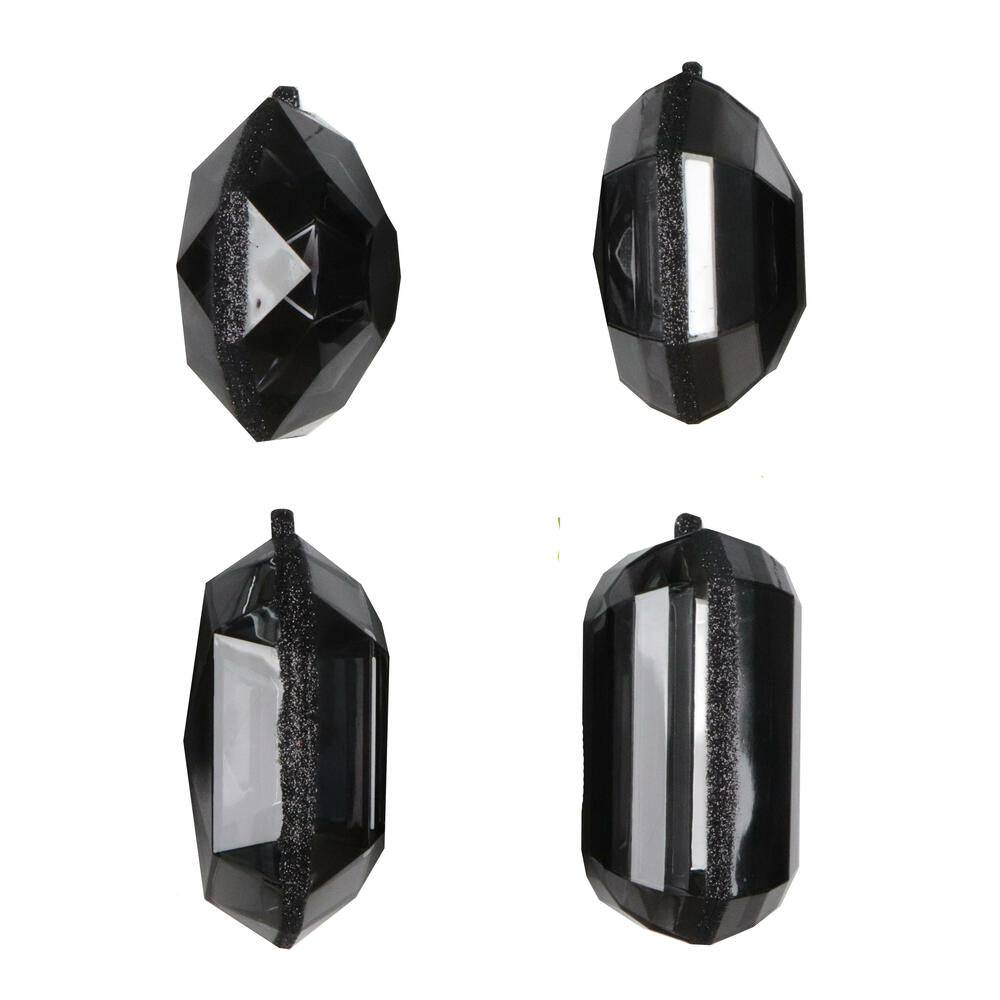 Acrylic Jewel Assortment Ornament: Black (Set 4) - Michelle's aDOORable Creations - Holiday Ornaments