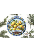 Shop For Blue Welcome To Our Home Lemon Round Sign at Michelle's aDOORable Creations